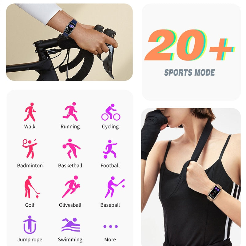 For Android IOS Smart Bracelet Women/men Smartwatch Heart Rate Blood Oxygen Waterproof Sport Smart band