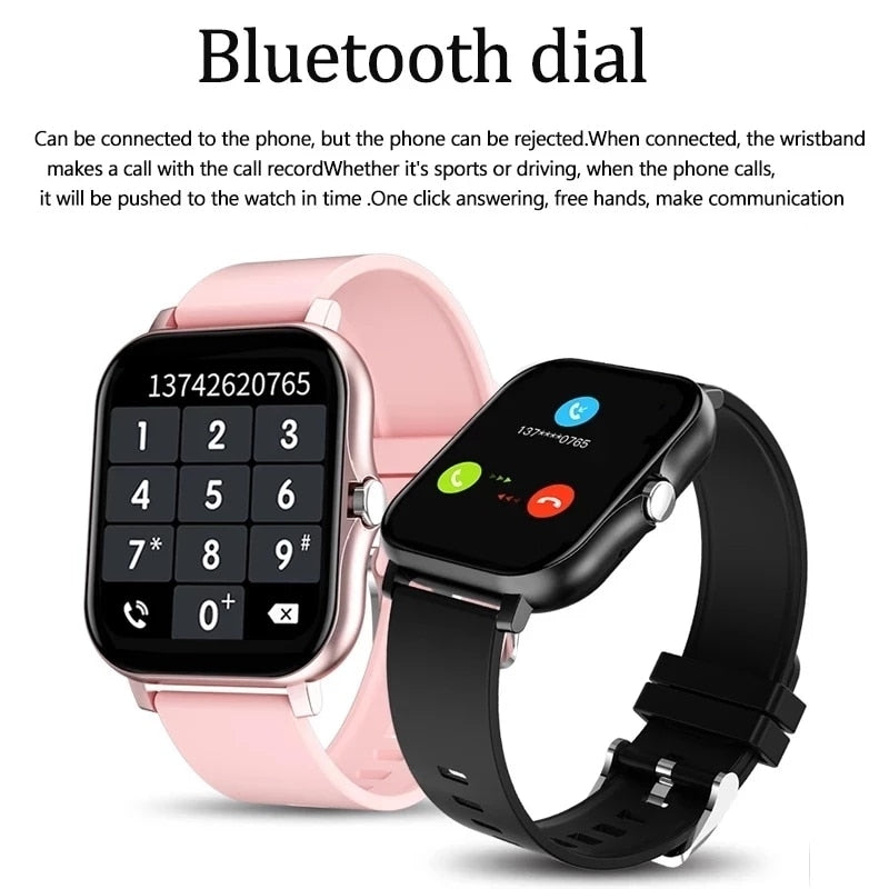 2023 New Smart Watch Women Fashion Bluetooth Call Watch Fitness Tracker Waterproof Sports Ladies Men Smartwatch For Android IOS