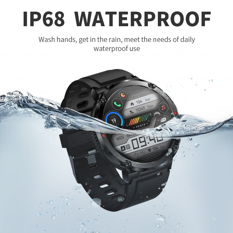 LIGE 2023 Smart Watch Men 1.6 Inch Full Touch Bracelet Fitness Tracker Sports Watches Bluetooth Call Smart Clock Men Smartwatch
